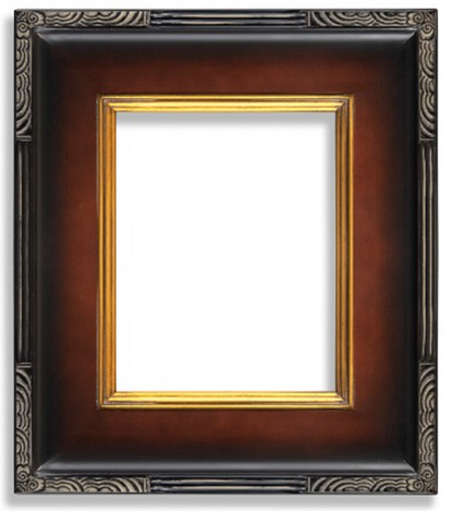 Bordeaux Ornate Two-Tone Frame (3.5")
