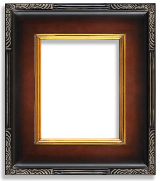 Bordeaux Ornate Two-Tone Frame (3.5")