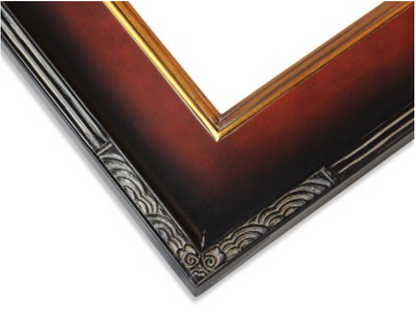 Bordeaux Ornate Two-Tone Frame (3.5")